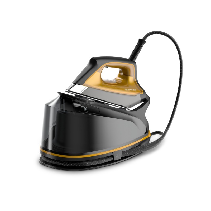 Rowenta DG7644 2200 W 1,1 L Suela Microsteam 400 HD Láser Negro, Oro