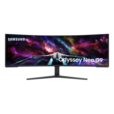 Samsung G95NC LED display 144,8 cm (57") 7680 x 2160 Pixeles Dual UHD Negro, Blanco