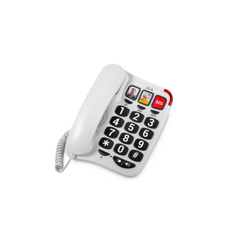 Telefono fijo SPC Comfort Numbers 2  Blanco