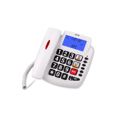 Telefono fijo SPC Comfort Volume 2  Identificador de llamadas Blanco