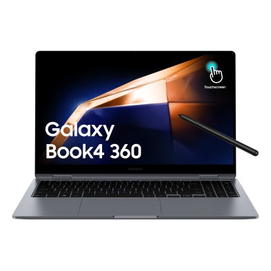 Portátil Samsung Galaxy Book4 360 NP754QGK-KG2ES i7 150U 15.6" Pantalla táctil Full HD 16 GB-RAM 512 GB SSD Windows 11 Pro Gris