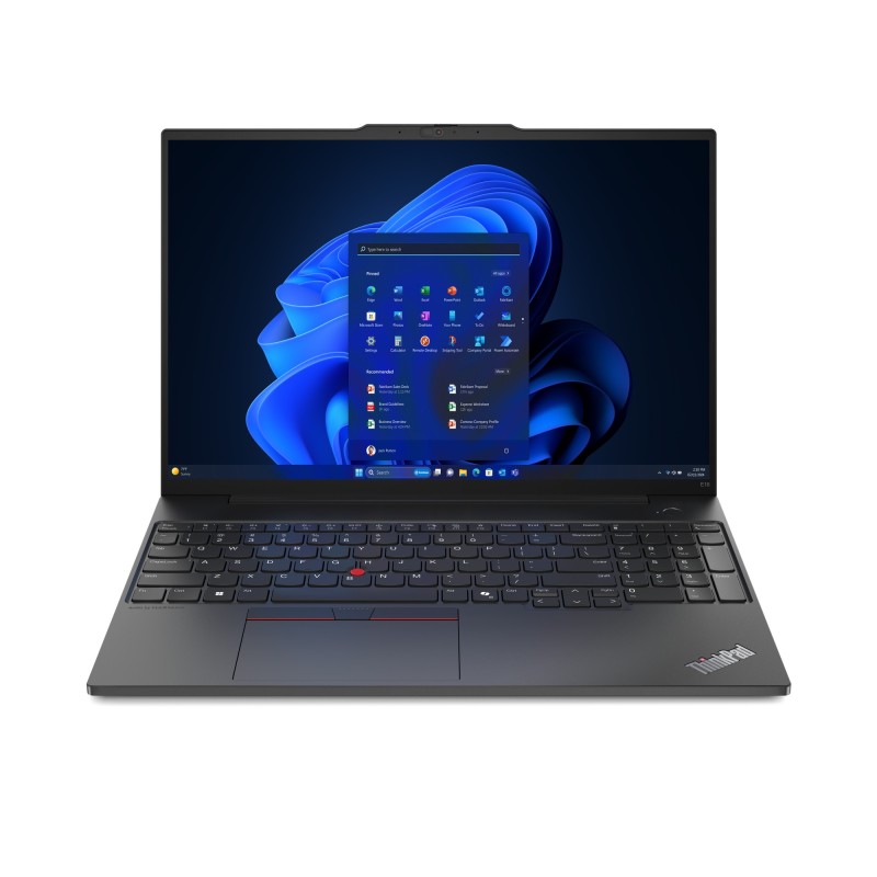 Portátil Lenovo ThinkPad E16 Intel Core Ultra 5 125U 16" WUXGA 16 GB DDR5-SDRAM 512 GB SSD Windows 11 Pro Negro