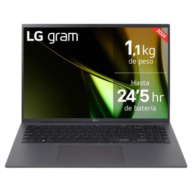 Portátil LG Gram 16Z90S-G.AA76B - i7, 16 GB RAM, SSD 512 GB, Windows 11, pantalla 16"