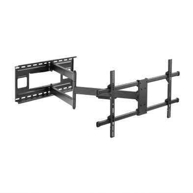 Soporte TV AISENS Pro Giratorio, Inclinable Y Nivelable Para Monitor/tv 50kg De 43-80, Negro