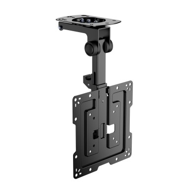 Soporte TV AISENS de Techo Giratorio, Plegable para Monitor/TV 20Kg de 19-43, Negro