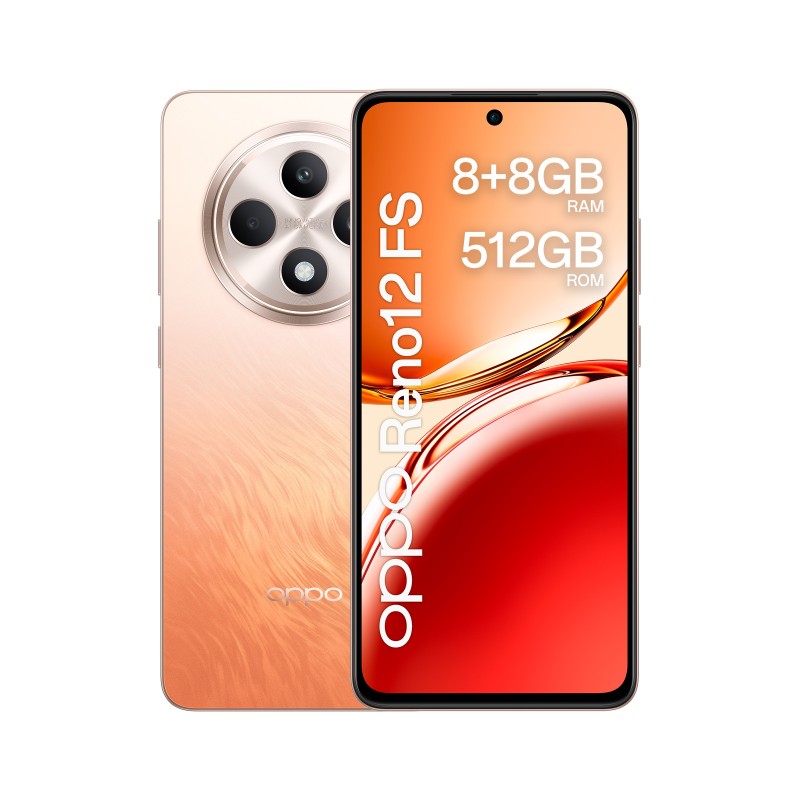 OPPO Reno12 FS 4G 169 cm 6.67" SIM doble Android 14 USB Tipo C 8 GB 512 GB 5000 mAh Ámbar Naranja