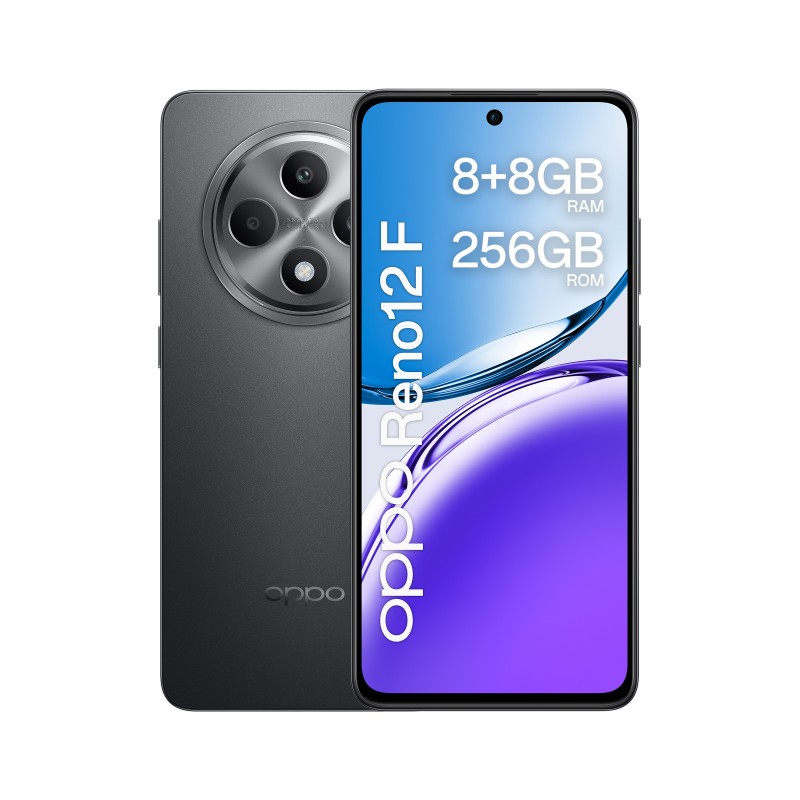 OPPO Reno12 F 4G 169 cm 6.67" SIM doble Android 14 USB Tipo C 8 GB 256 GB 5000 mAh Gris