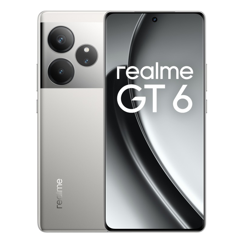 realme GT 6 172 cm 6.78" SIM doble Android 14 5G USB Tipo C 16 GB 512 GB 5500 mAh Plata