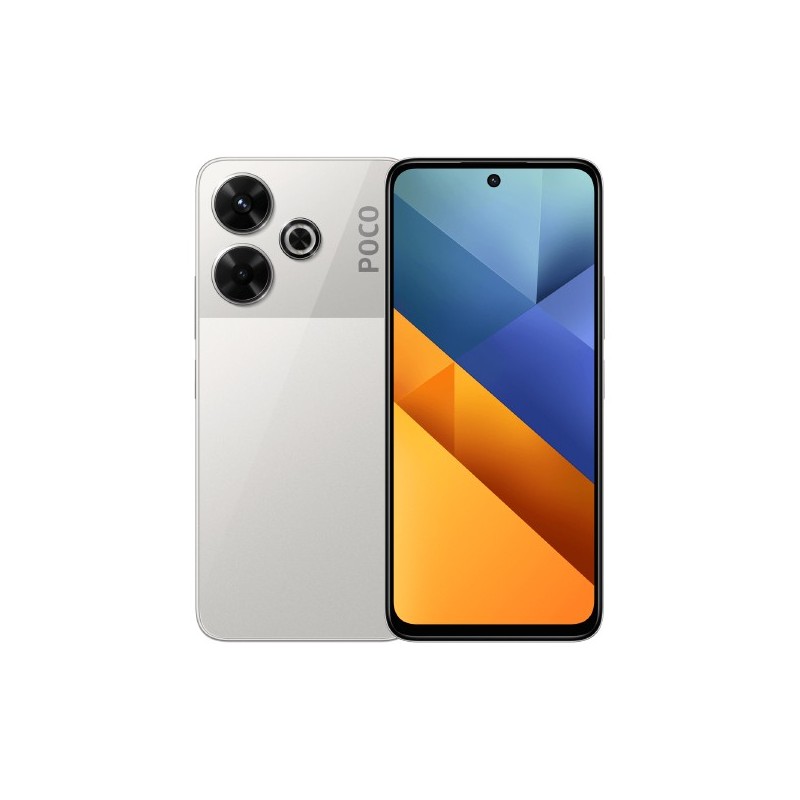 Xiaomi Poco M6 4G 172 cm 6.79" Ranura híbrida Dual SIM Android 14 USB Tipo C 6 GB 128 GB 5030 mAh Plata