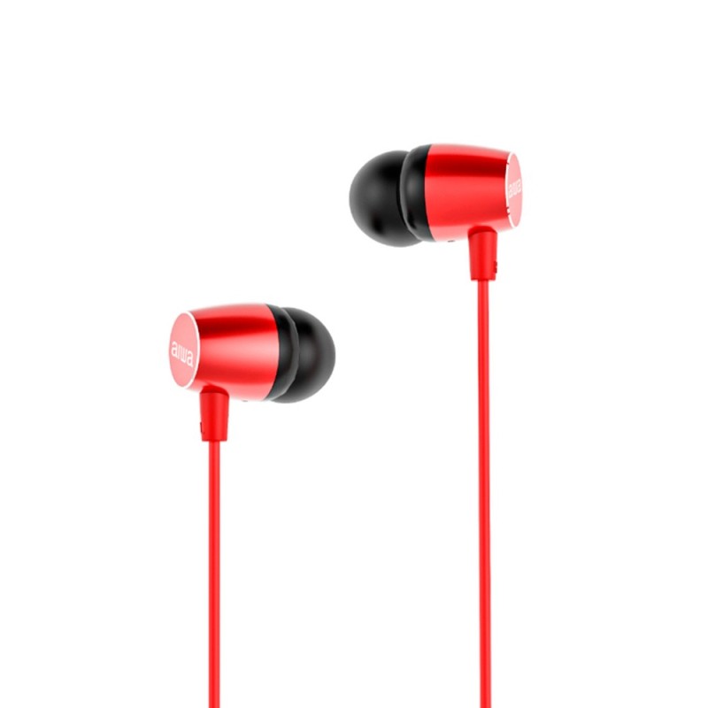 Auriculares Aiwa Estm-30Rd    Dentro De Oído Llamadas/Música/Deporte/Uso Diario Rojo