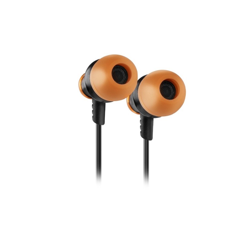 Auriculares Krom Kinear  Alámbrico Dentro De Oído Juego Negro, Naranja