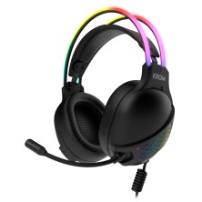 Auriculares Krom Klaim  Alámbrico Diadema Juego Usb Tipo A Negro