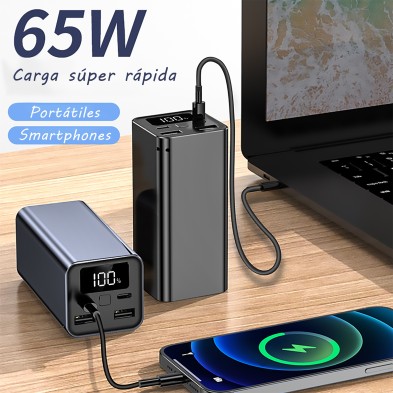 Batería Externa Para Portátiles Leotec 65W Power Delivery 20.000Mah
