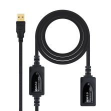 Cable Nanoclabe  Usb 2.0 Prolongador Con Amplificador, Tipo A/M-A/H, 10 M