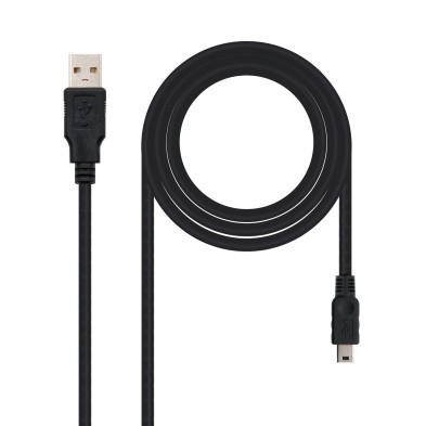 Cable Nanoclabe  Usb 2.0, Tipo A/M-Mini Usb 5Pin/M, 1.8 M