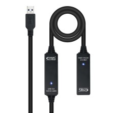 Cable Nanoclabe  Usb 3.0 Prolongador Con Amplificador, Tipo A/M-A/H, 15M