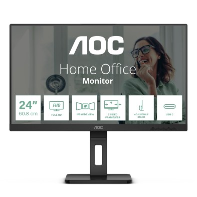 Monitor Aoc 24P3Cv Led Display 60,5 Cm (23.8") 1920 X 1080 Pixeles Full Hd Negro