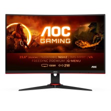 Monitor Aoc G2 C24G2Ae/Bk  59,9 Cm (23.6") 1920 X 1080 Pixeles Full Hd Led Negro, Rojo