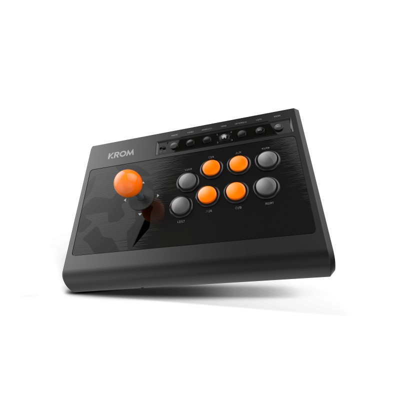 Panel De Mandos Tipo Máquina Recreativa Krom Kumite Negro Usb Analógico/Digital Ps 4, Ps, Ps3, Xbox One