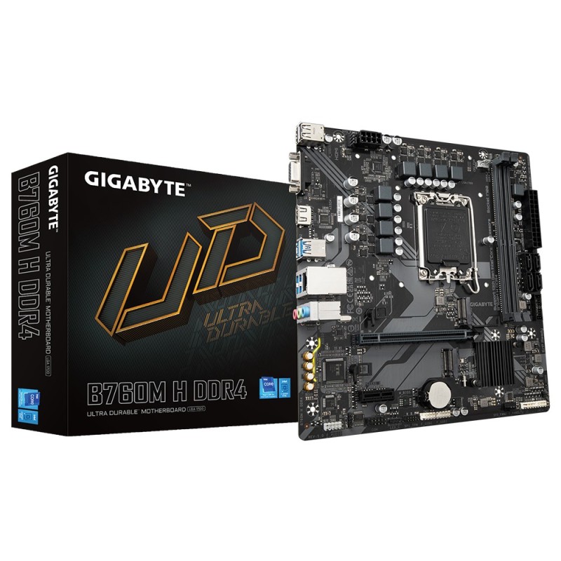 Placa Base Gigabyte B760M H Ddr4  Intel B760 Express Lga 1700 Micro Atx