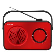 Radio Portátil Aiwa R-190Rd Analógica Negro, Rojo