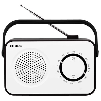 Radio Portátilaiwa R-190Bw  Analógica Negro, Blanco