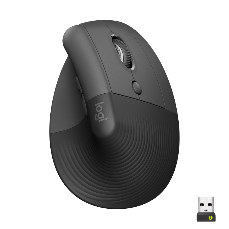 Raton Logitech Lift  Oficina Mano Derecha Rf Wireless + Bluetooth Óptico 4000 Dpi