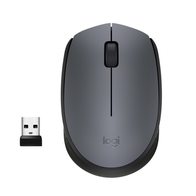 Raton Logitech M170 Grey-K  Oficina Ambidextro Rf Inalámbrico Óptico 1000 Dpi