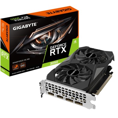 Tarjeta Grafica Gigabyte Geforce Rtx 3050 Windforce Oc 6G Nvidia 6 Gb Gddr6