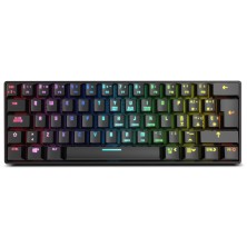 Teclado Krom Kluster  Juego Usb + Bluetooth Negro