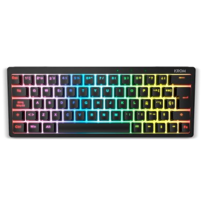 Teclado Krom Kreator  Juego Usb Negro