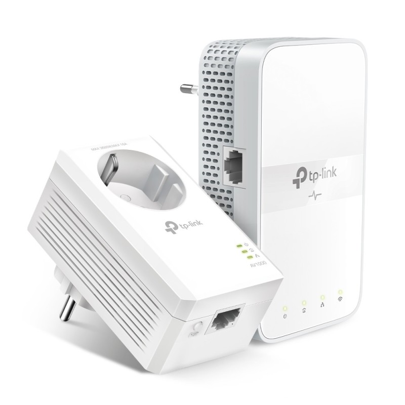 Adaptador De Red Tp-Link Tl-Wpa7617 Kit Powerline 1200 Mbit/S Ethernet Wifi Blanco 2 Pieza(S)