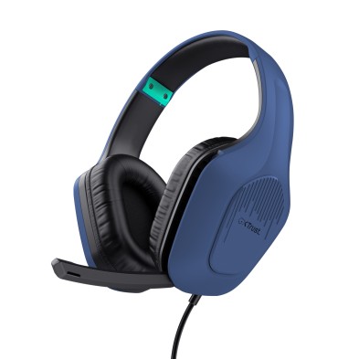 Auriculares Trust Gxt 415B Zirox  Alámbrico Diadema Juego Azul