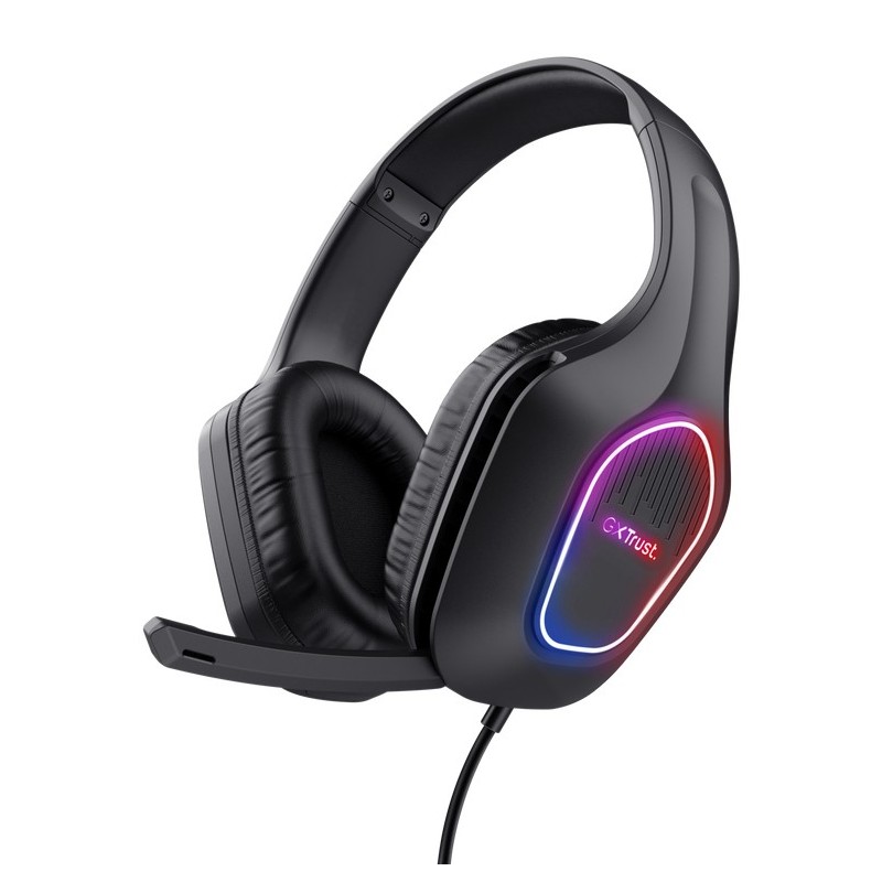 Auriculares Trust Gxt 416 Zirox  Alámbrico Diadema Juego Usb Tipo A Negro