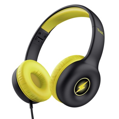 Auriculares Trust Nouna  Alámbrico Diadema Llamadas/Música Negro, Amarillo