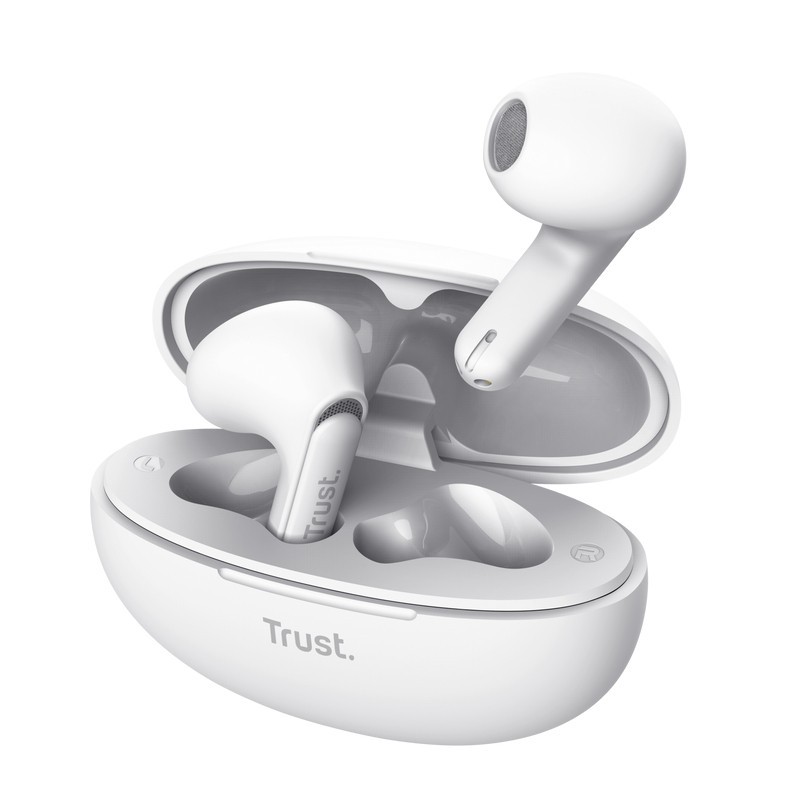 Auriculares Trust Yavi  True Wireless Stereo (Tws) Dentro De Oído Llamadas/Música Usb Tipo C Bluetooth Blanco