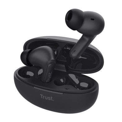 Auriculares Trust Yavi  True Wireless Stereo (Tws) Dentro De Oído Llamadas/Música Usb Tipo C Bluetooth Negro