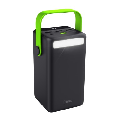 Bateria Externa Trust Redoh Xxl 50000 Mah Negro, Verde