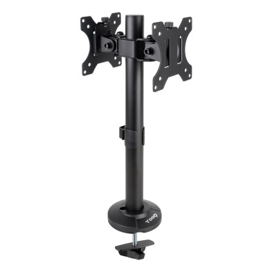 Soporte Tv/Monitor Tooq  Mesa  2 Pantallas 17"-32", Negro