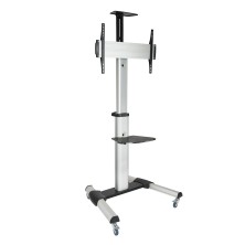 Soporte Tv/Monitor Tooq Fs1870M-B   Pantalla De Señalización 94 Cm (37") Negro, Plata