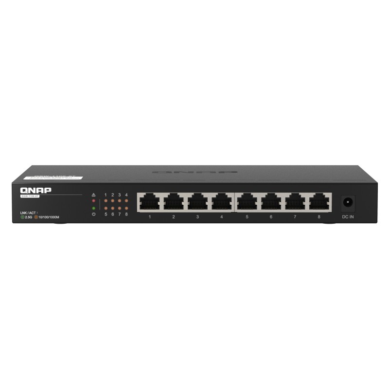 Switch Qnap Qsw-1108-8T  No Administrado 2.5G Ethernet (100/1000/2500) Negro