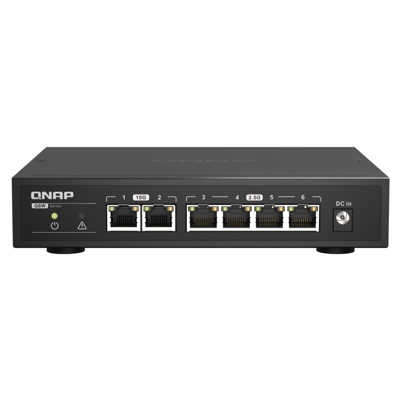 Switch Qnap Qsw-2104-2T  No Administrado 2.5G Ethernet (100/1000/2500) Negro