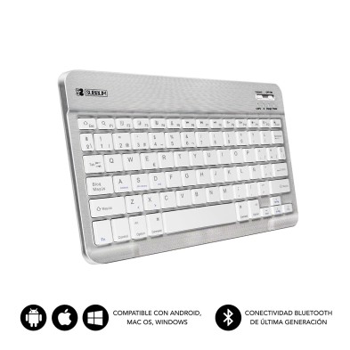 Teclado Subblim  Bluetooth Smart Bt Keyboard Silver