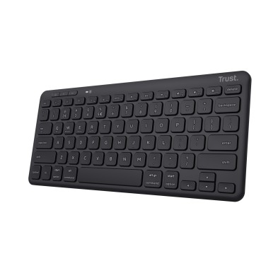 Teclado Trust Lyra  Oficina Usb + Rf Wireless + Bluetooth Qwerty Español Negro