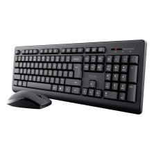 Teclado Trust Primo  Ratón Incluido Oficina Rf Inalámbrico Qwerty Español Negro