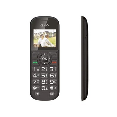 Teléfono Para Personas Mayores Qubo D-1803 4,5 Cm (1.77") Negro