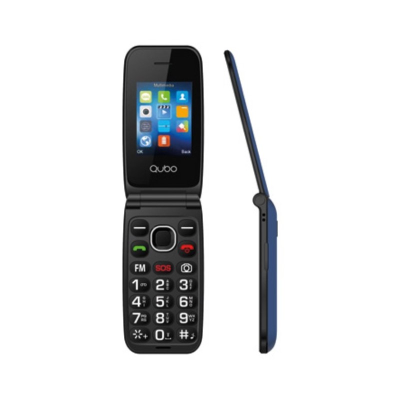 Teléfono Para Personas Mayores Qubo Neo Nw 6,1 Cm (2.4") Negro, Azul