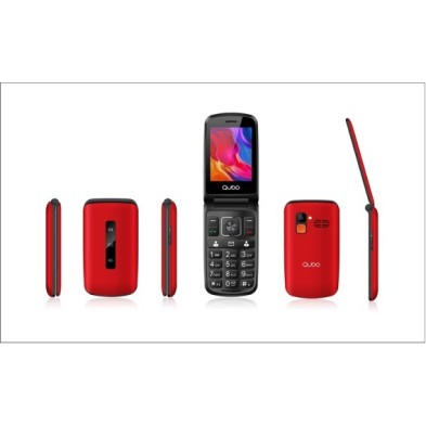 Teléfono Para Personas Mayores Qubo P-210 Nw 7,11 Cm (2.8") Negro, Rojo