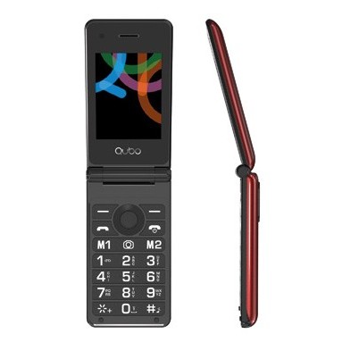 Teléfono Para Personas Mayores Qubo X-28 7,11 Cm (2.8") Negro, Rojo