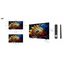 TCL C65 65C655 Televisor 165,1 cm (65") 4K Ultra HD Smart TV Wifi Titanio 450 cd / m²